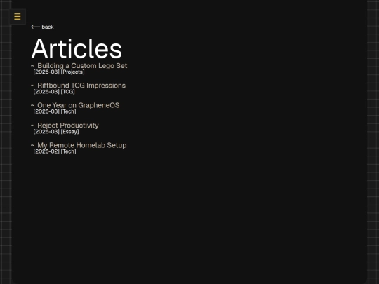 articles screenshot