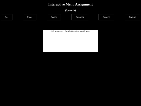 YInteractiveMenu screenshot