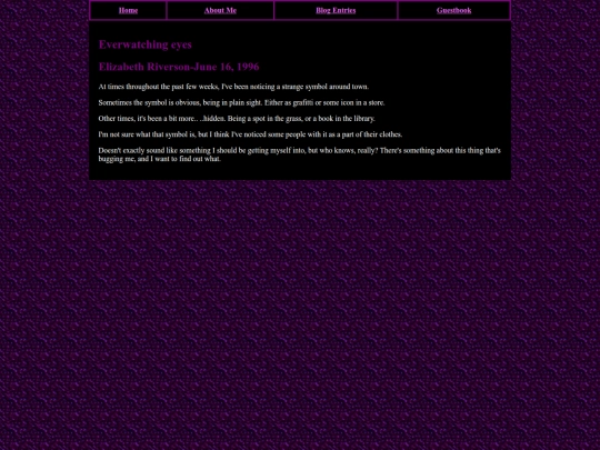 Entries/eyes screenshot