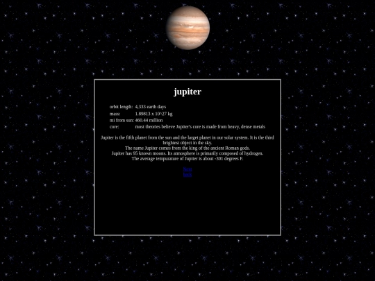 space/planets/jupiter screenshot