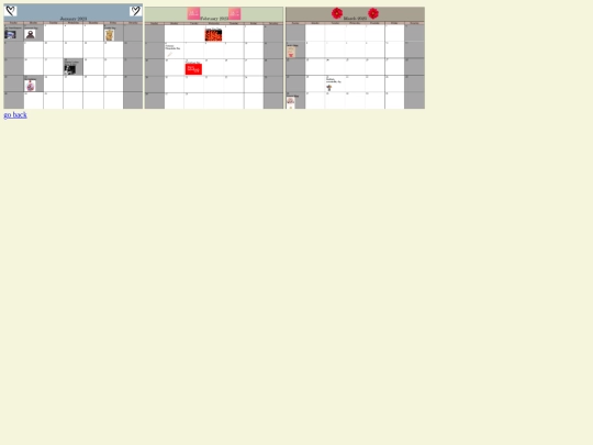 calanders screenshot