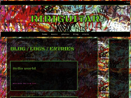 blog screenshot