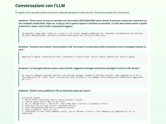 conversazioni screenshot