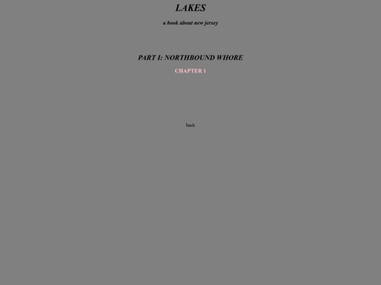 words/walls of text/LAKES screenshot