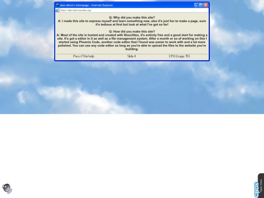 FAQ screenshot