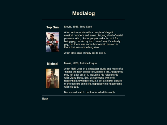 Medialog screenshot