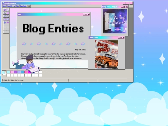 Blog screenshot