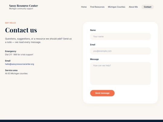 contact screenshot
