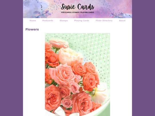 postcardgalleries/flowers screenshot