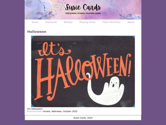 postcardgalleries/halloween screenshot