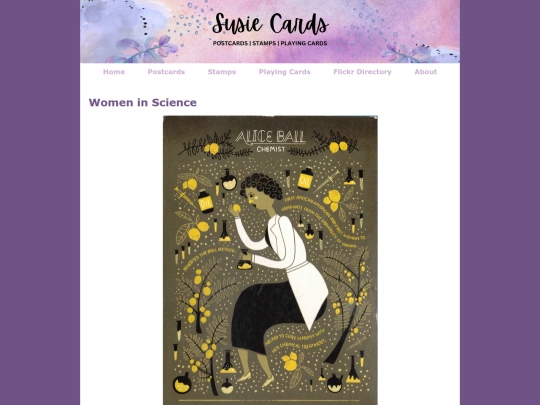 postcardgalleries/womeninscience screenshot