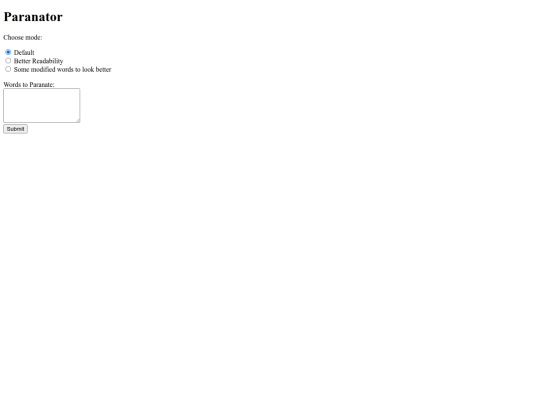 paranator screenshot