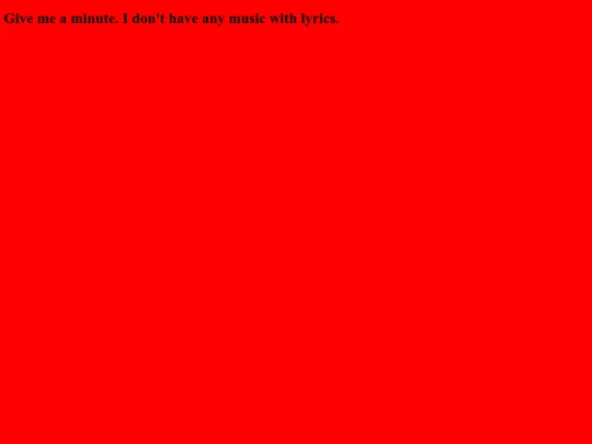 lyrics screenshot
