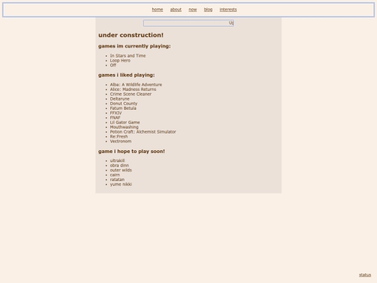 games screenshot