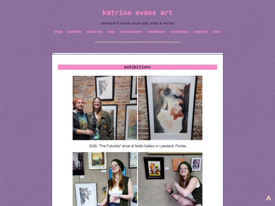 exhibitions screenshot