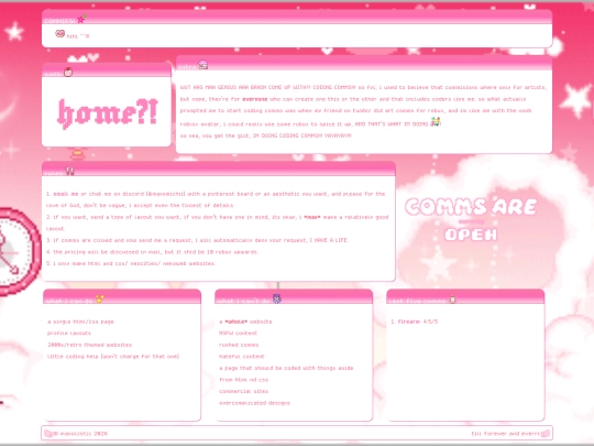 comms screenshot