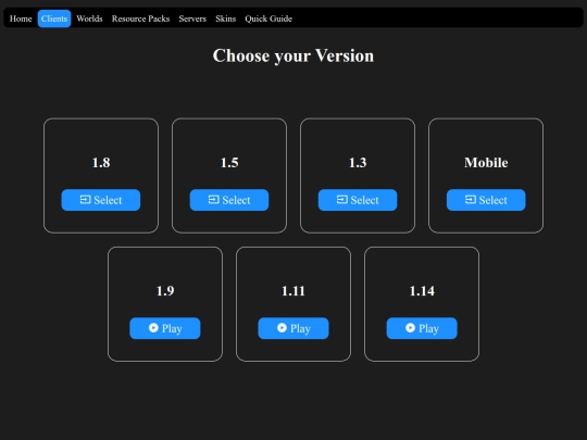 clients screenshot
