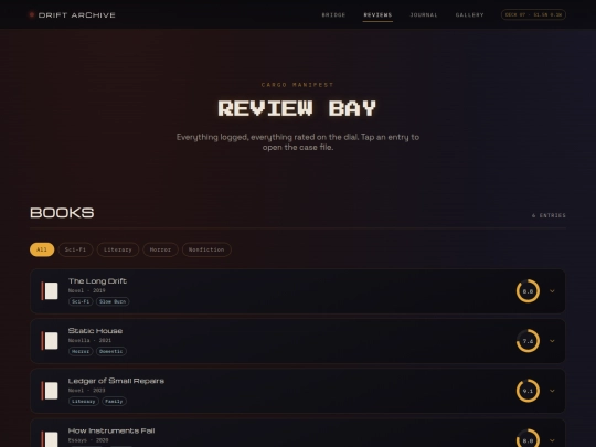 reviews screenshot