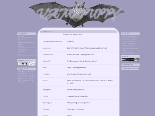 Pages/Currently screenshot