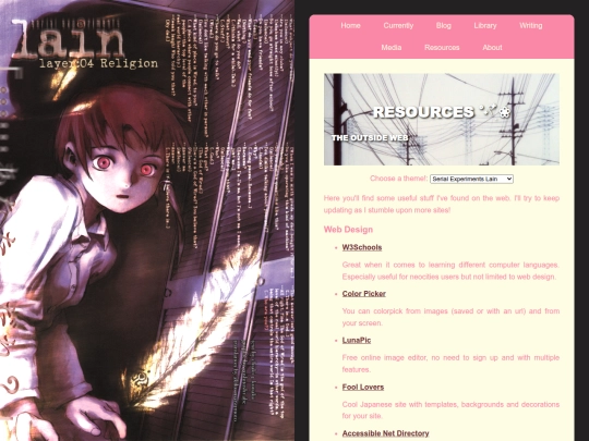 Pages/Resources screenshot