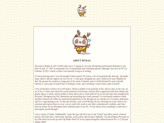 pages/aboutme screenshot
