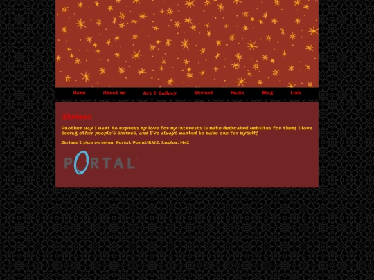 Shrines/mainpage screenshot