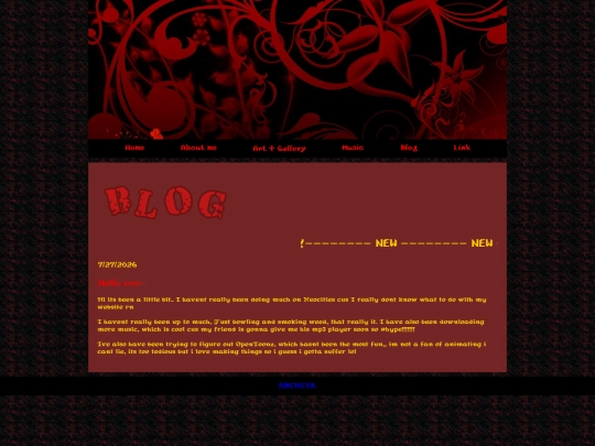 blog/mainpage screenshot