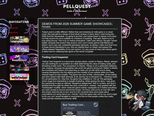 reviews/summerdemos2026 screenshot