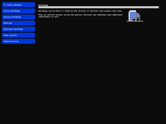 database/buildings screenshot