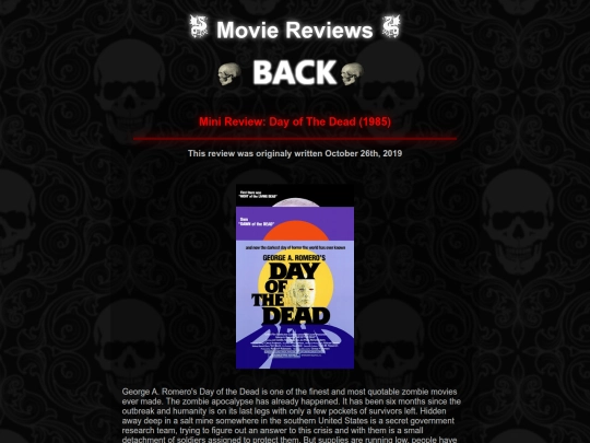 movie_reviews/day_of_the_dead_review screenshot