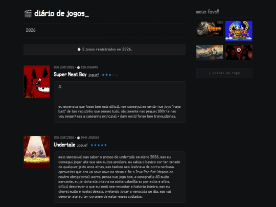 logs/jogos screenshot