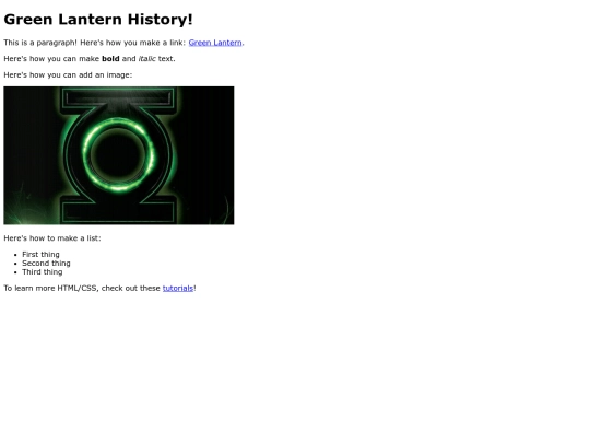 index screenshot