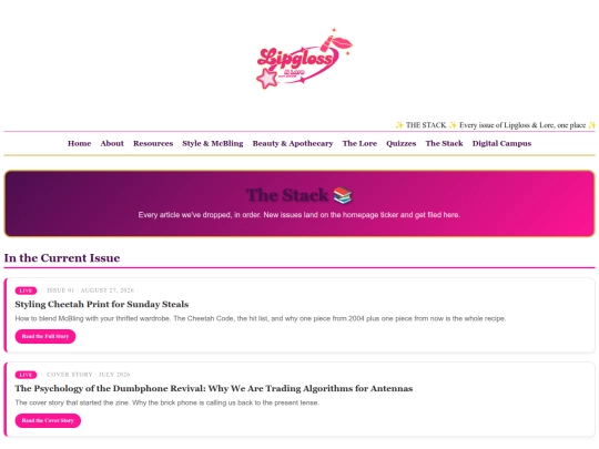 articles screenshot