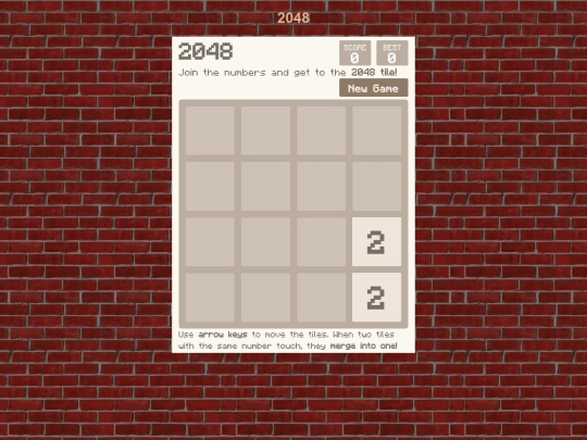 2048 screenshot