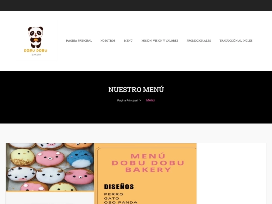 menu screenshot