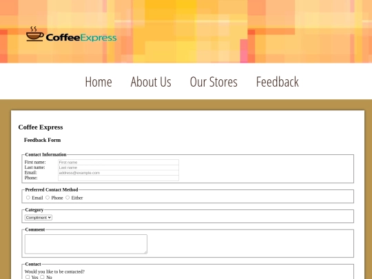 feedback screenshot