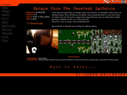 games/bathcemetery screenshot