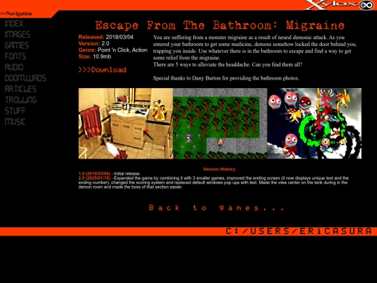 games/bathmigraine screenshot