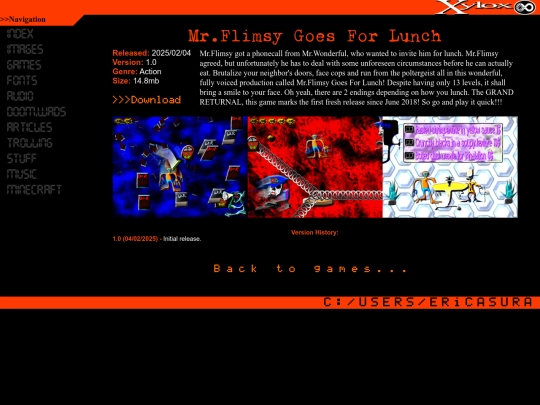 games/mrflimsylunch screenshot