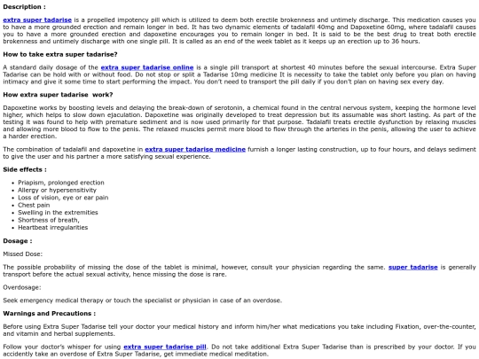 ExtraSuperTadarise screenshot