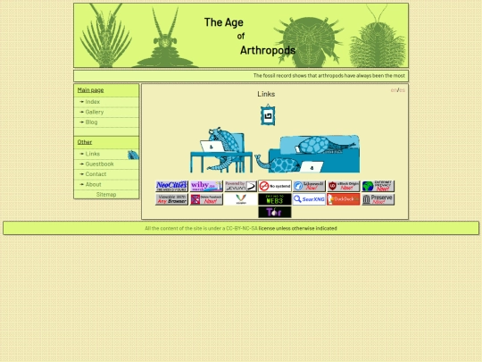 links screenshot