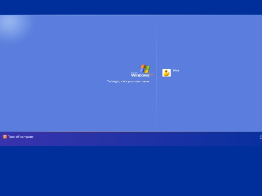 login screenshot