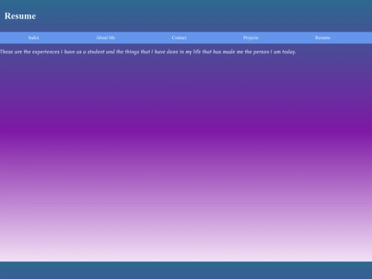 resume screenshot