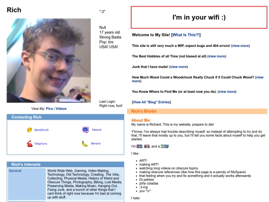 about-me screenshot