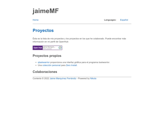 p/proyectos screenshot