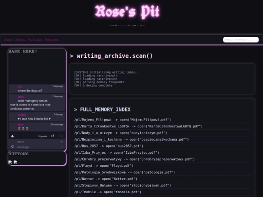 writinglist screenshot