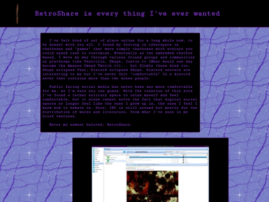 tech/retroshare screenshot