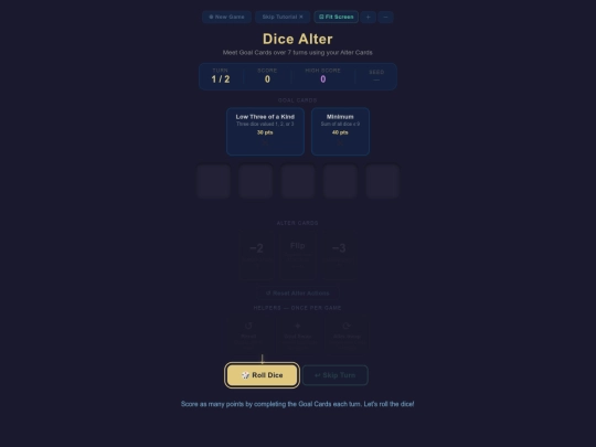 dice_prototype screenshot