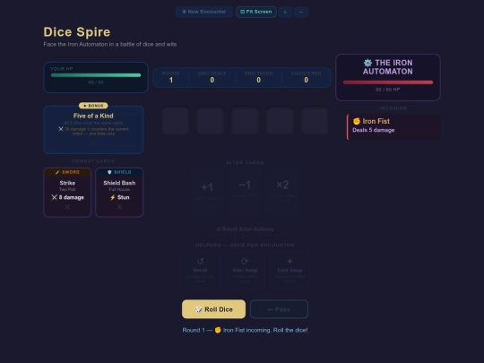 dice_spire screenshot