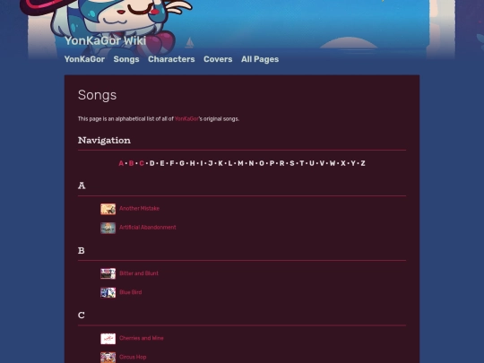 Songs screenshot